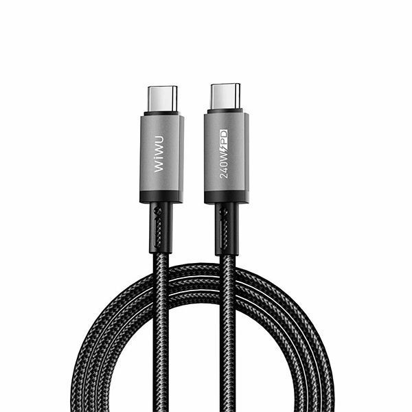 Кабель WIWU Titanlink USB-C to USB-C 240W 1.5m (Grey)